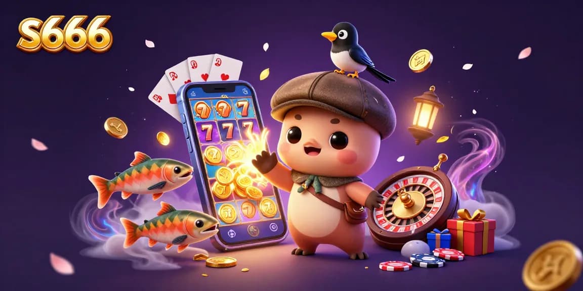 Play exciting spinning slot games at s666 with Nessie and playful characters!