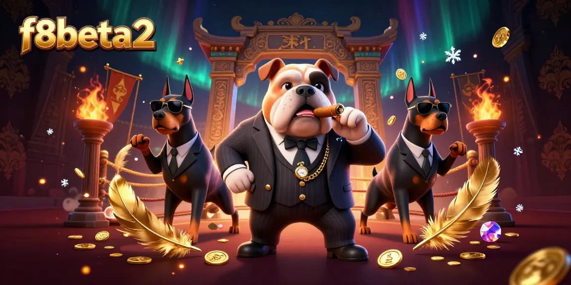 Experience the excitement of f8beta2 with a 3D mafia dog and his guards in a dynamic casino setting.