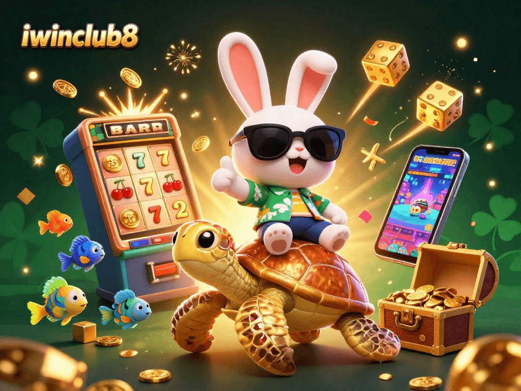 Join iwinclub8 for a thrilling adventure with our lucky rabbit and golden turtle!