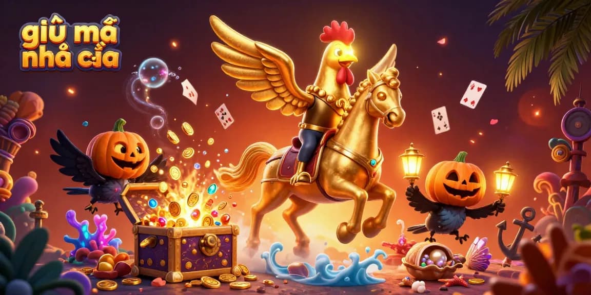 Experience the thrill of giải mã nhà cái in this vibrant casino illustration with dynamic elements.