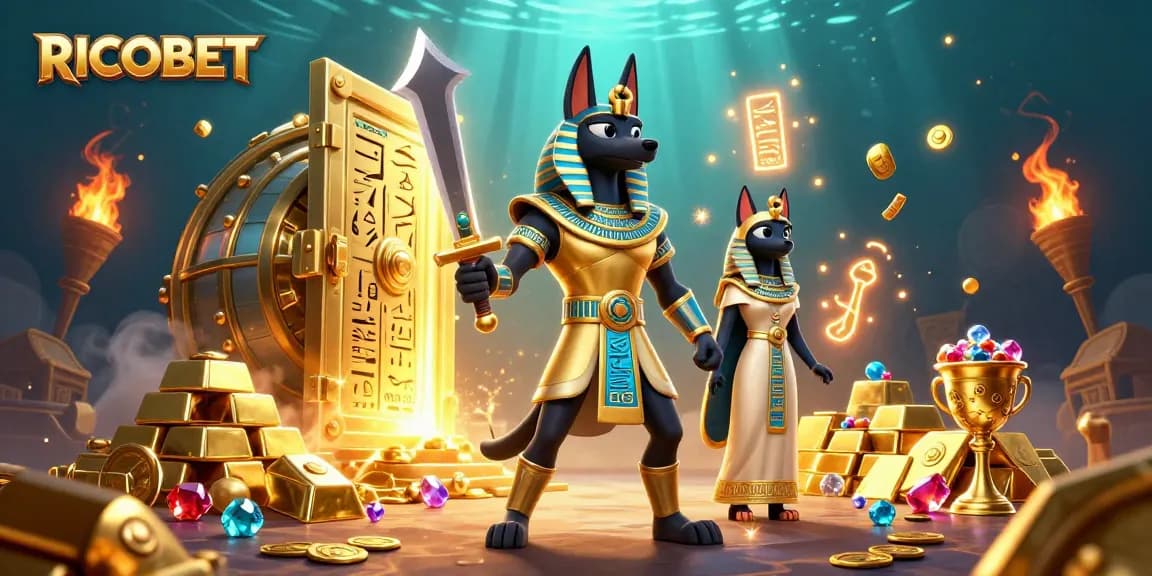 Experience thrilling gameplay on RICOBET with stunning treasures and immersive casino elements.