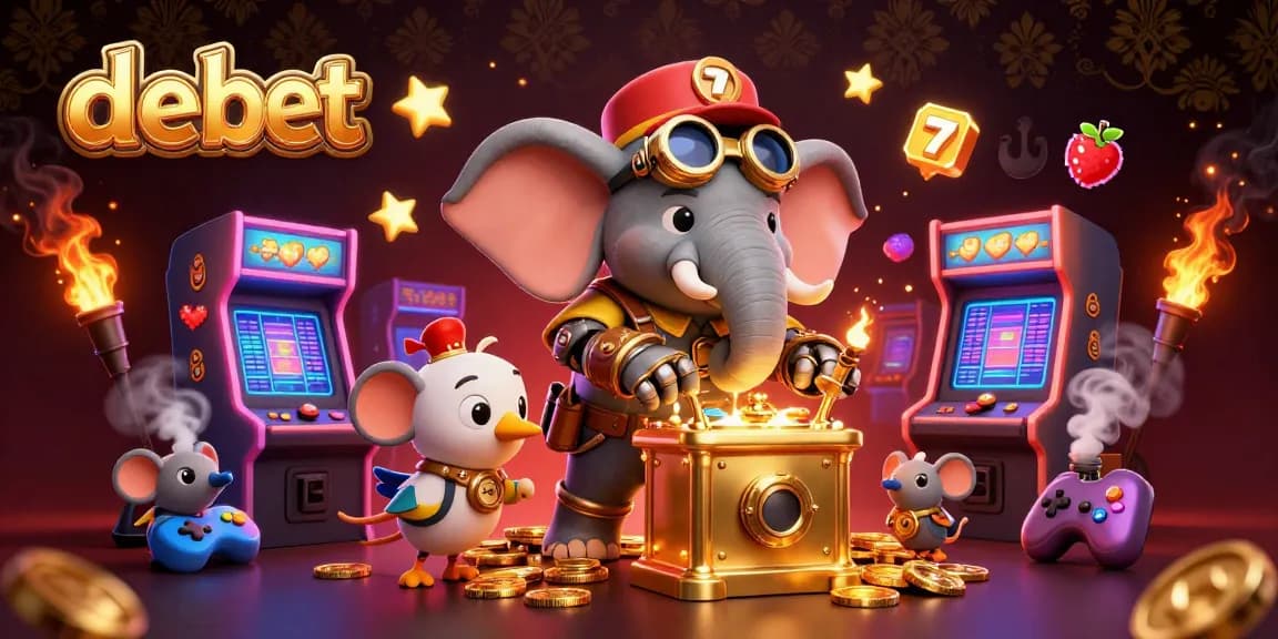 Experience debet's thrill with the steampunk elephant engineer at a vibrant casino scene.