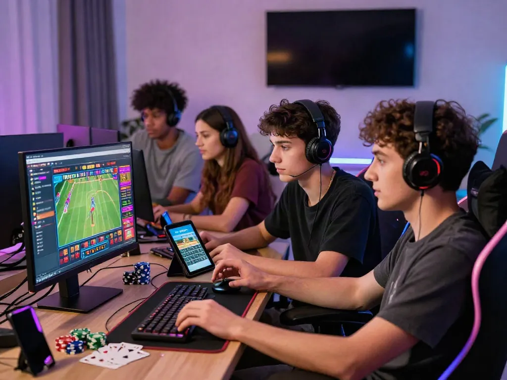 Engaged players enjoying the TA88 online gaming platform, showcasing sports and casino activities.
