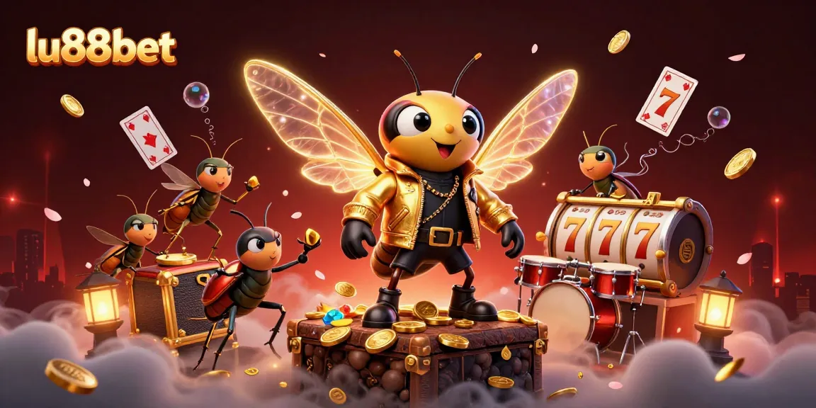 Experience thrilling gaming thrills with lu88bet's exciting 3D cartoon illustration featuring dynamic characters.