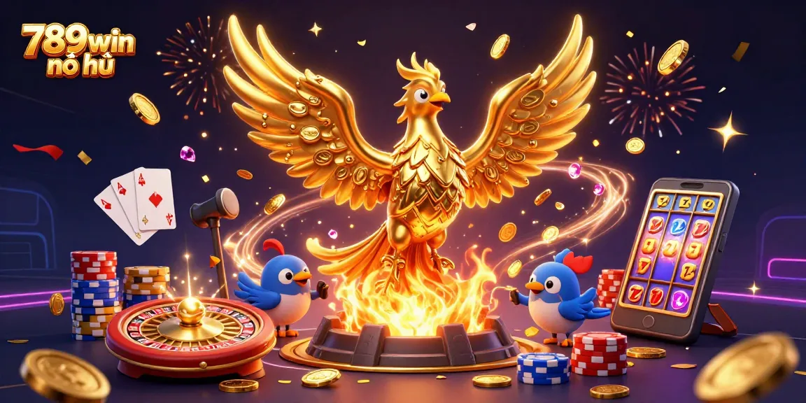 Spin to win with 789win nổ hũ as golden coins cascade and jackpots explode in this vibrant casino scene.