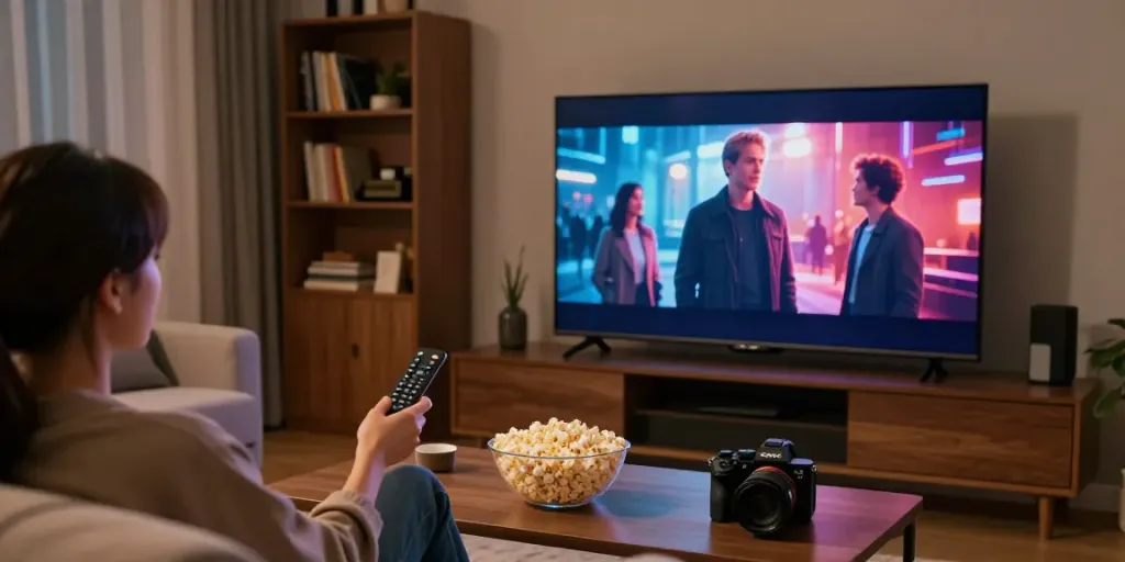 Experiência de streaming de entretenimento com Clique Aqui para assistir filmes e séries.