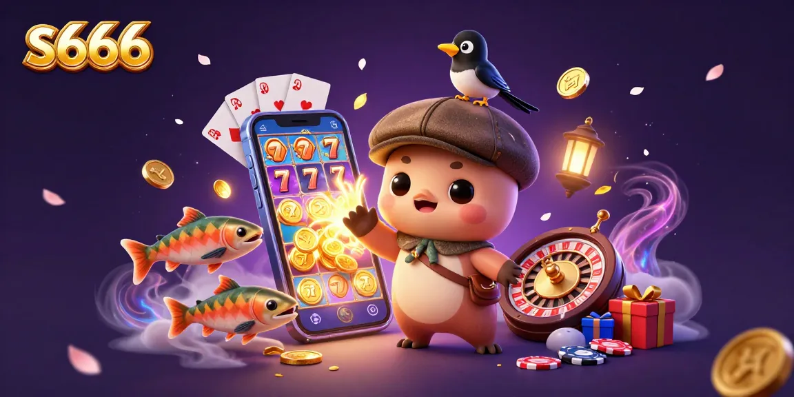 Play exciting spinning slot games at s666 with Nessie and playful characters!