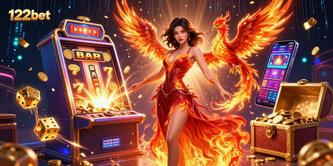 Experimente um emocionante jogo com a vibrante atmosfera de cassino do 122bet, apresentando máquinas caça-níqueis dinâmicas, tesouros dourados e bônus empolgantes.