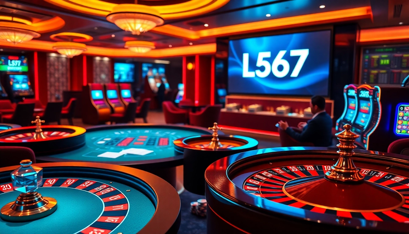 Engage with thrilling games at L567's vibrant online casino, featuring roulette, slots, and poker.
