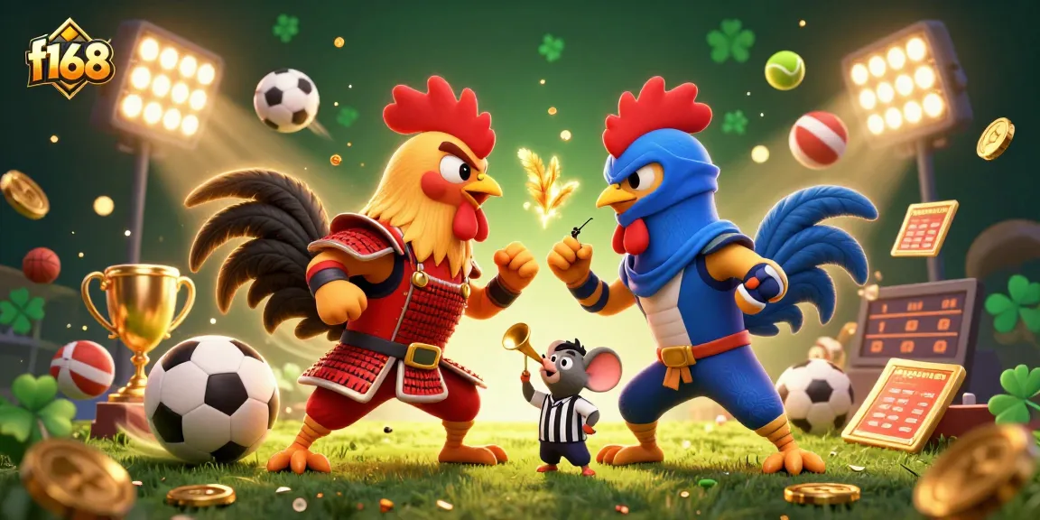 Experience thrilling cockfighting action with f168 in a vibrant 3D casino showdown.