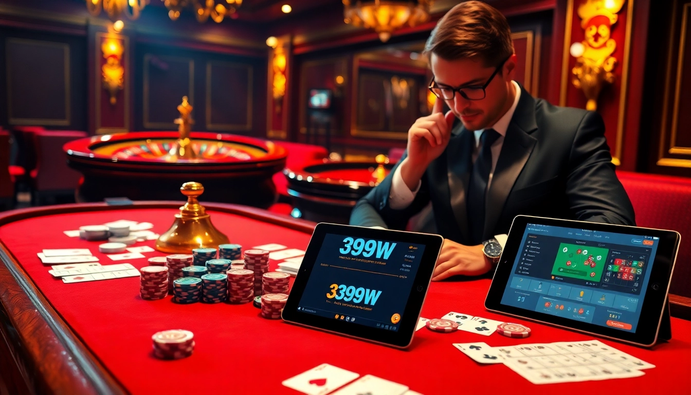 Experience the thrill of gambling with 399w at a luxurious casino table full of action.