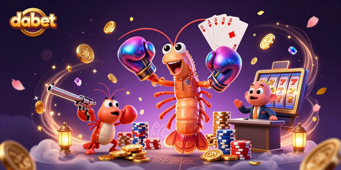 Engage with dabet's thrilling atmosphere featuring vibrant 3D casino characters and dynamic gaming elements.