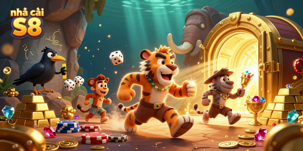 Experience exciting slots and treasure at nhà cái S8's vibrant prehistoric casino.