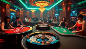 Experience thrilling gameplay at app 99win with dynamic casino tables and vibrant chips.