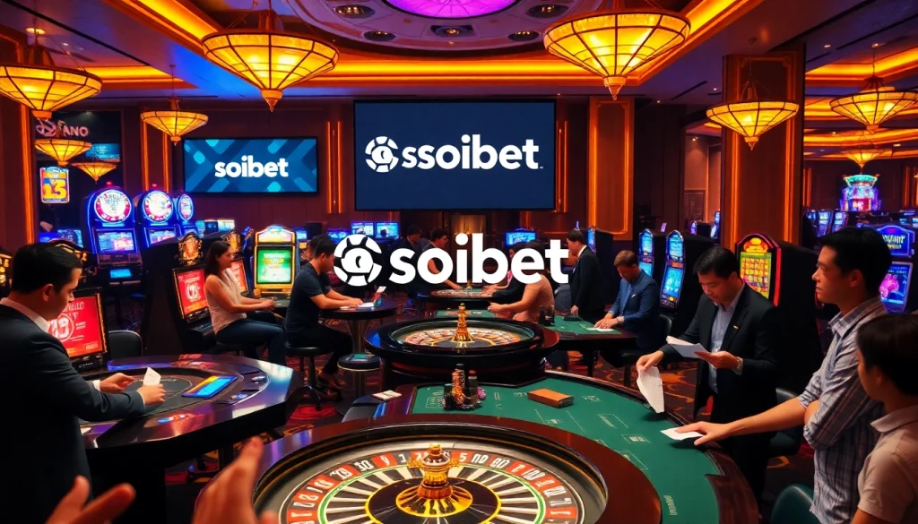 Experience the thrill of เว็บตรง soibet gaming with vibrant tables, dealers, and exciting betting actions.