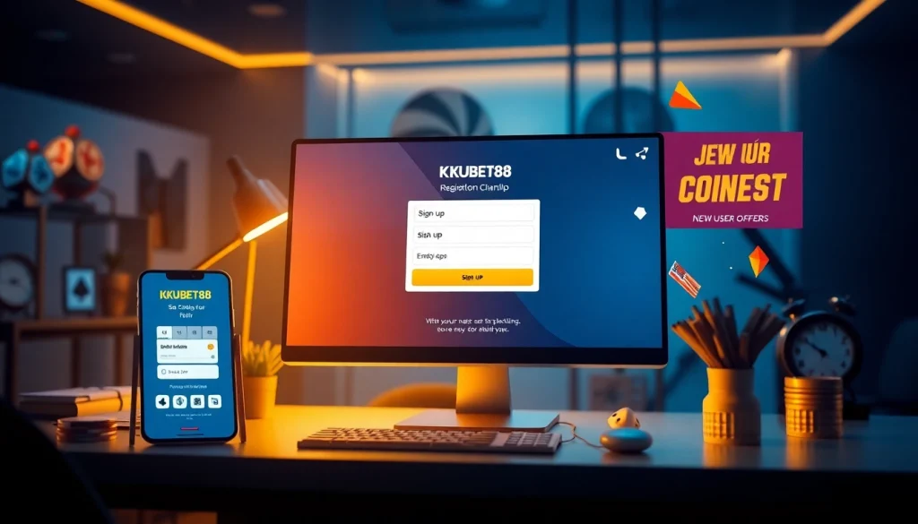 Register with KUBET88 – Quick, Easy, and Full of Bonuses in a modern workspace setting.