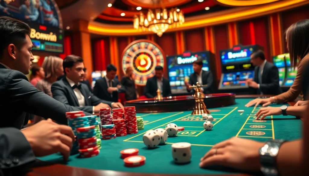 Play exciting games at Bomwin's lively casino tables, featuring roulette, poker, and more.