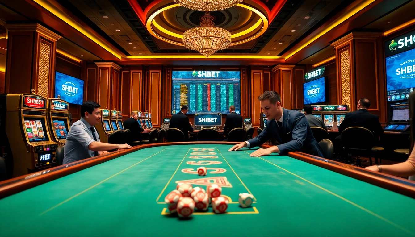 Engaging players at SHBET online casino, showcasing vibrant tables and exciting gameplay.