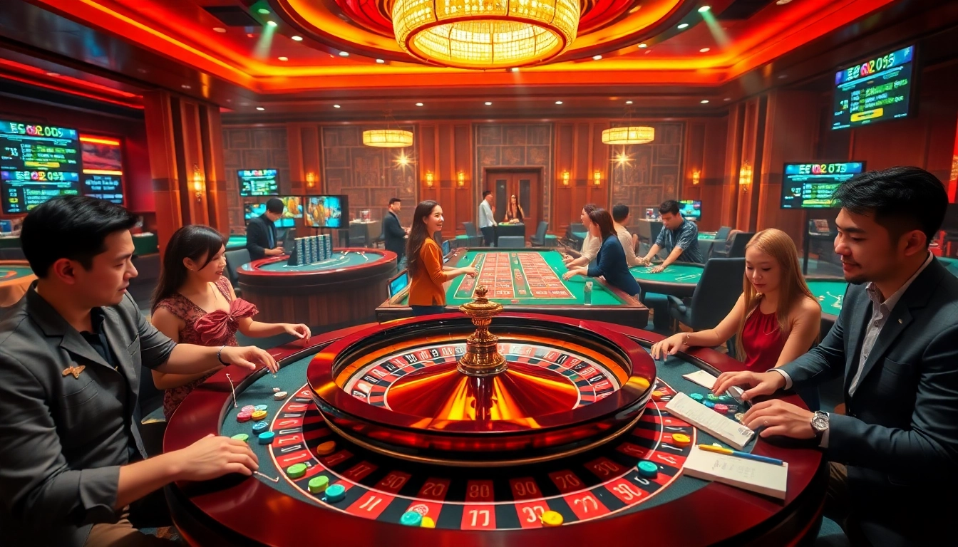 Experience the excitement of KEONHACAI with vibrant casino betting scenes and rich atmospheres.