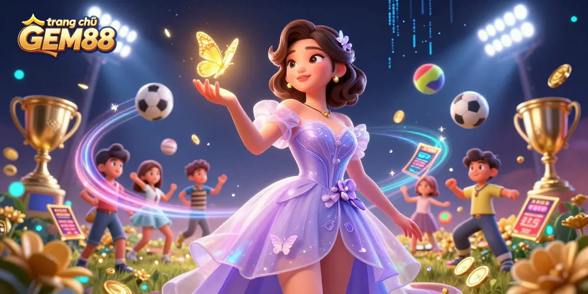 Engage with the thrilling world of trang chủ GEM88, featuring exciting sports elements and vibrant casino visuals.