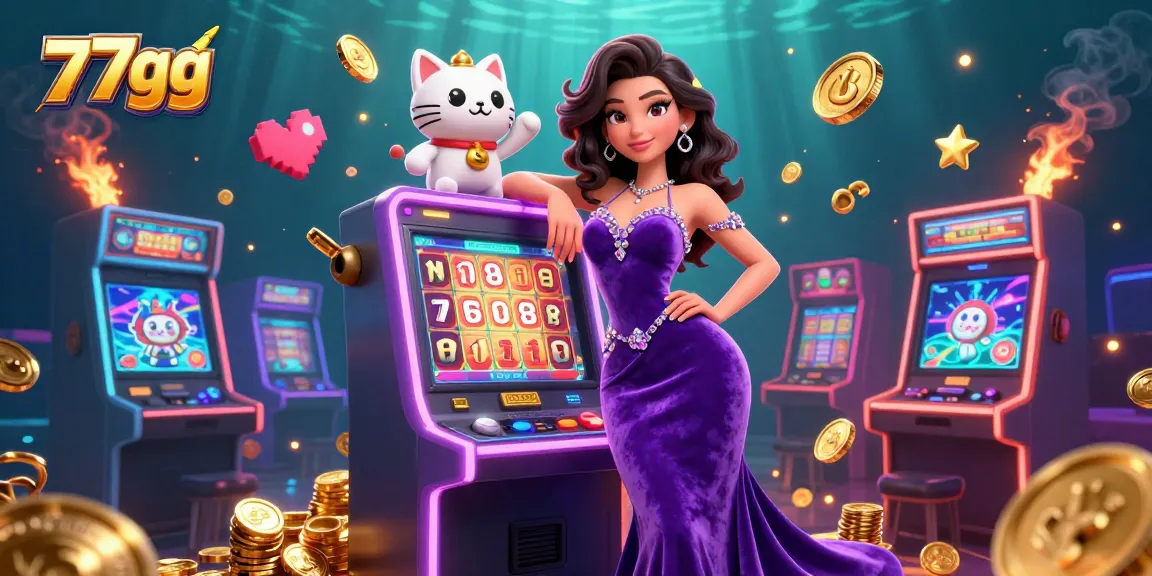Experience the thrill of 77gg with a jackpot scene full of excitement and vibrant game elements.