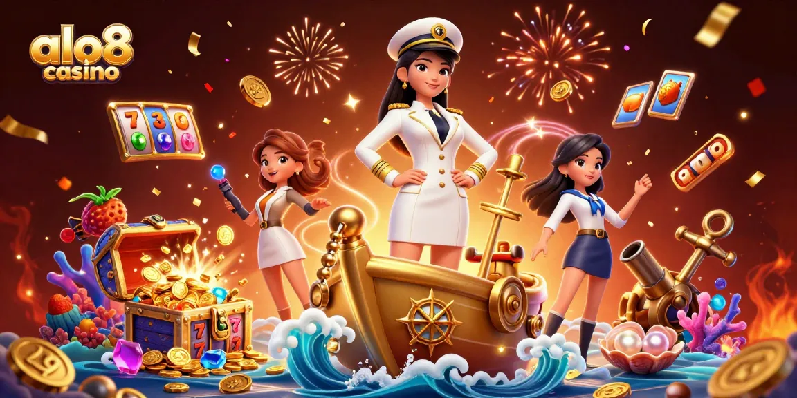 Engage in thrilling gameplay at alo8 casino with vibrant 3D rendering of slots and captivating designs.