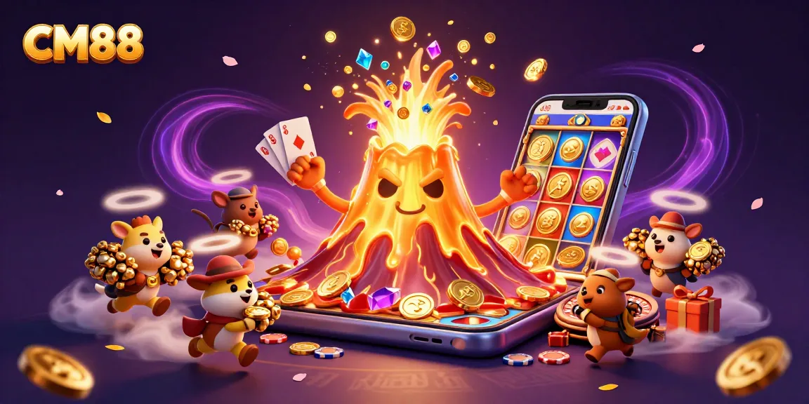 Experience the thrill of CM88 casino with treasure eruptions and exciting slot game action.
