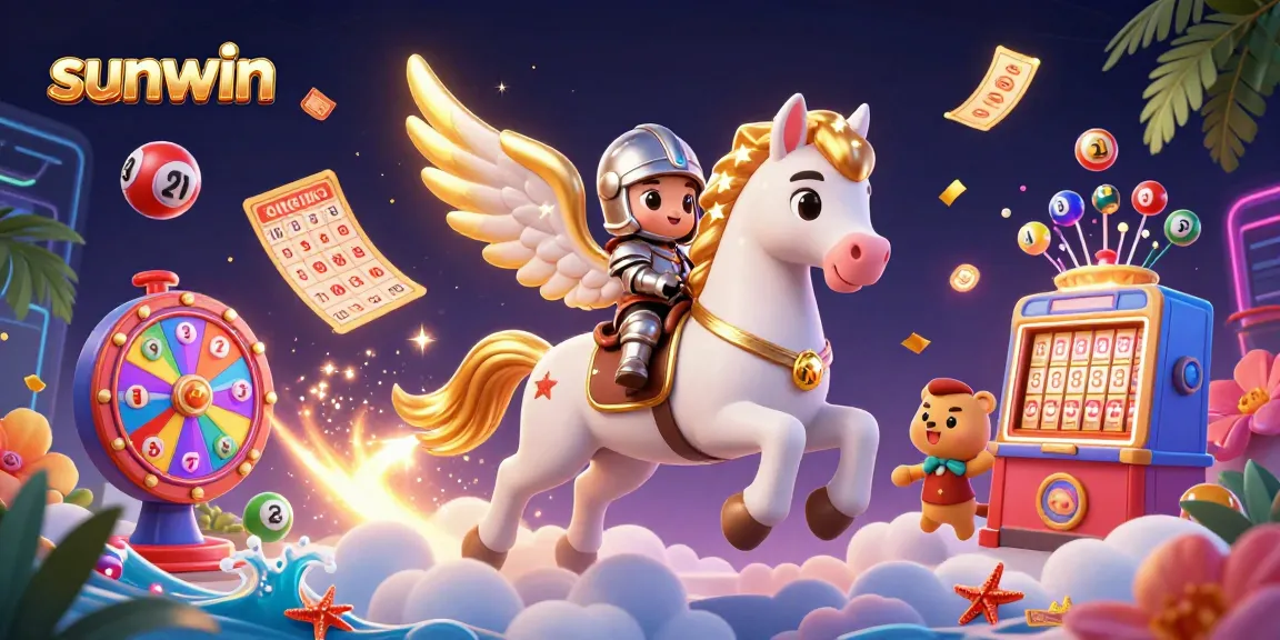 Experience sunwin's vibrant lottery action with celestial characters and dynamic gaming elements.