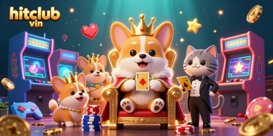Experience exciting action at hitclub vin with a vibrant scene featuring casino royalty and playful gaming elements.