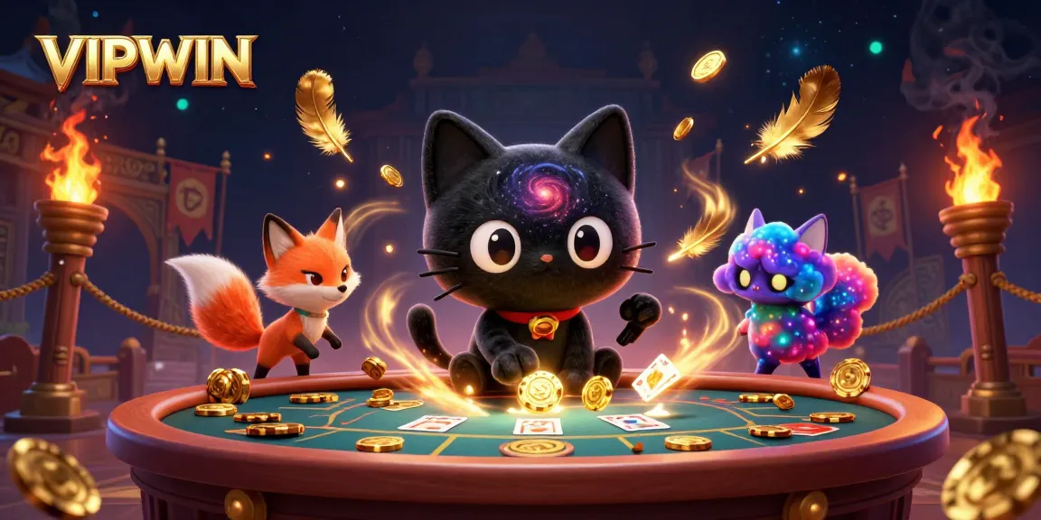 Engaging animated scene showcasing VIPWIN's unique casino atmosphere with captivating elements.